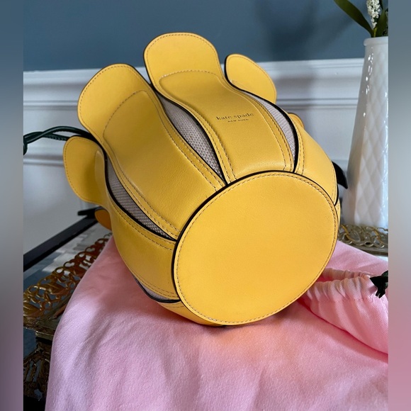 Kate Spade Novelty Petal Flower Bucket Bag- Yellow Morning Light - Picture 11 of 12